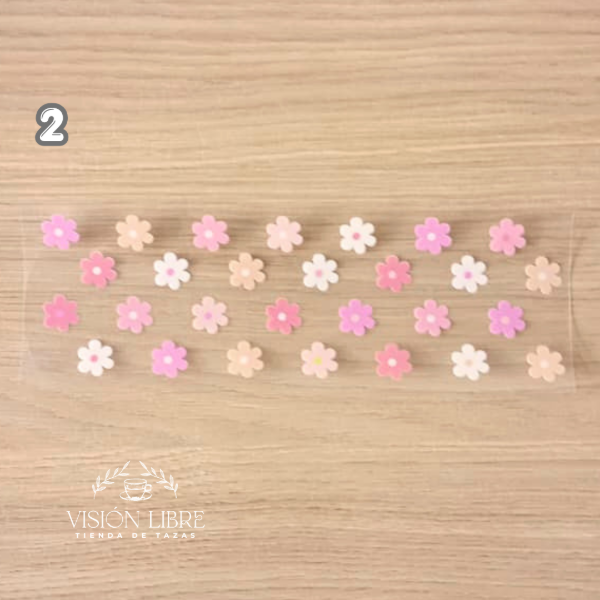Producto - Stickers Florcitas 8x23cm - 2