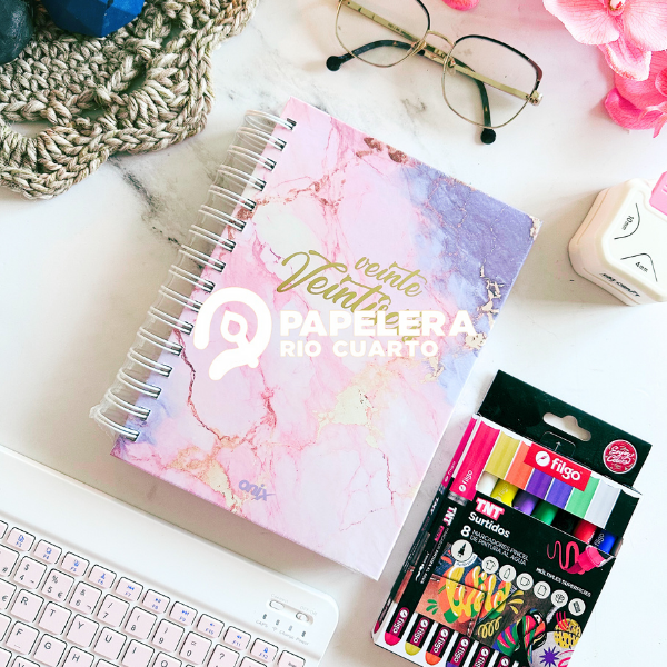 Producto - Agenda onix marmol DIARIA varios colores