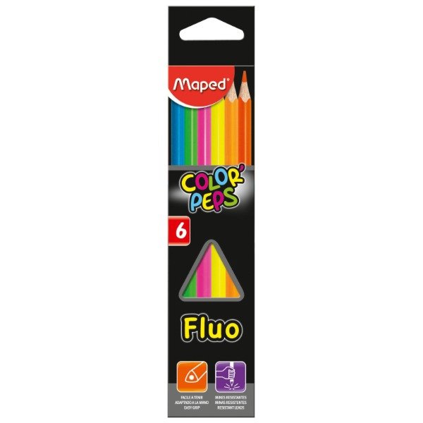 Producto - Lapices fluor x6 -MAPED-