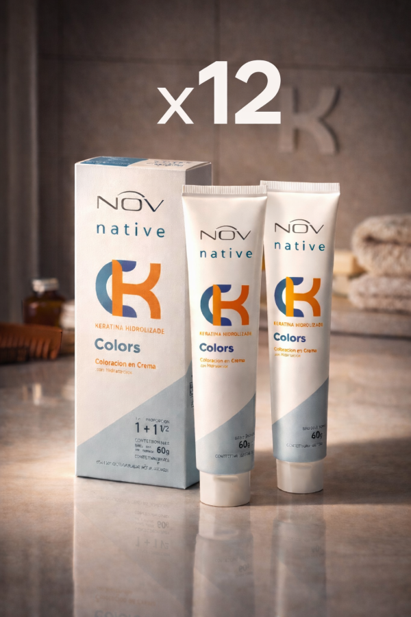 Producto - 12 cajas de tinturas x 60 GRS nov (caja de 2 pomos)
