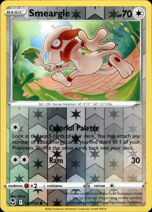 Producto - Smeargle - 137/195 - Silver Tempest - Reverse Holo