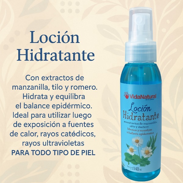 Producto - Loción Hidratante con manzanilla, tilo y romero