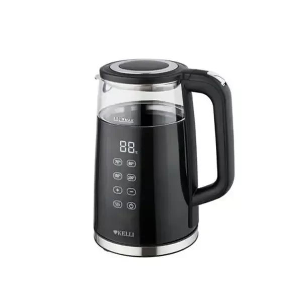 Producto - Pava Jarra Eléctrica Digital Element Vidrio. Hk-155 Negro - 0