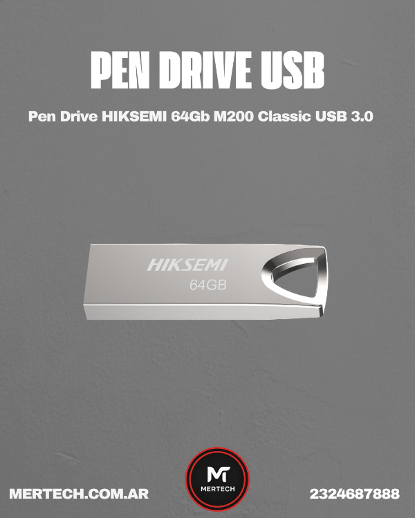 Producto - Pen Drive HIKSEMI 64Gb M200 Classic USB 3.0 (6850)