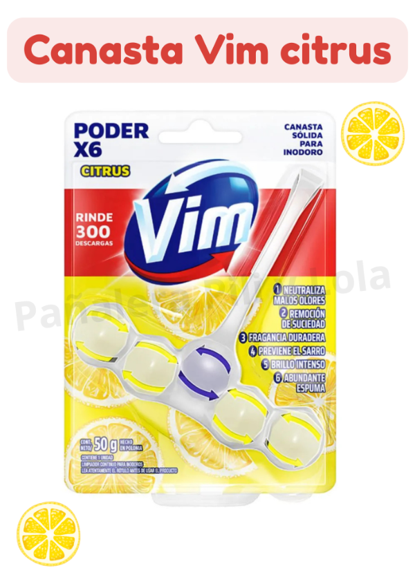 Producto - Canasta de inodoro Vim citrus