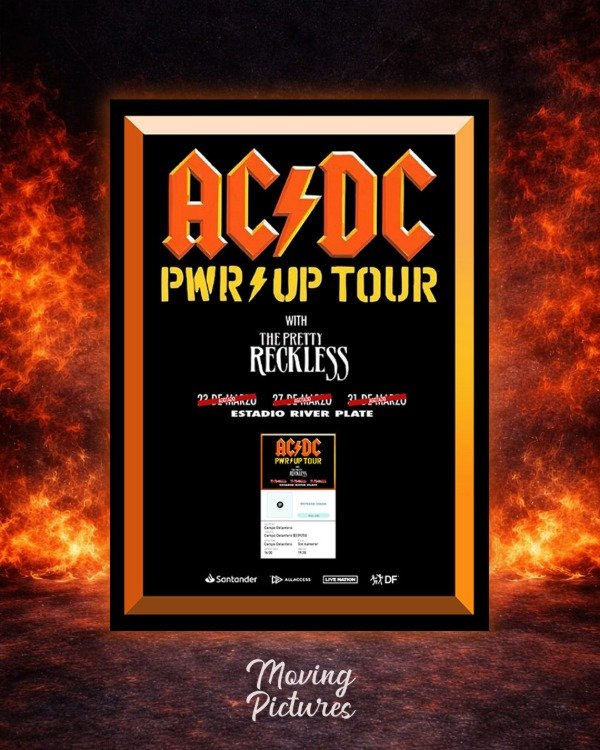 Producto - Cuadro Porta Entrada AC/DC Argentina 2026