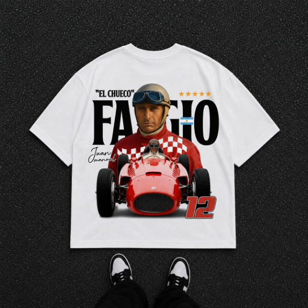 Producto - Remera Oversize Fangio "El Chueco" - Heritage Edition