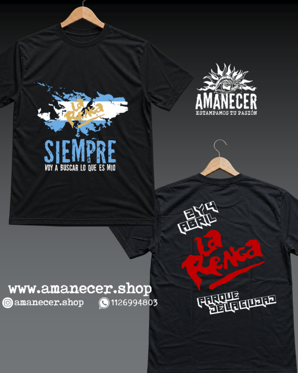 Producto - Remera La Renga Malvinas Parque de la Ciudad - 0