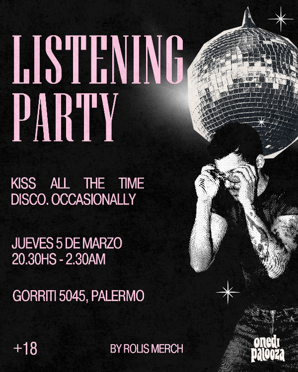 Producto - LISTENING PARTY KISS ALL THE TIME
