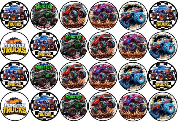 Producto - LAMINA MONSTER TRUCKS