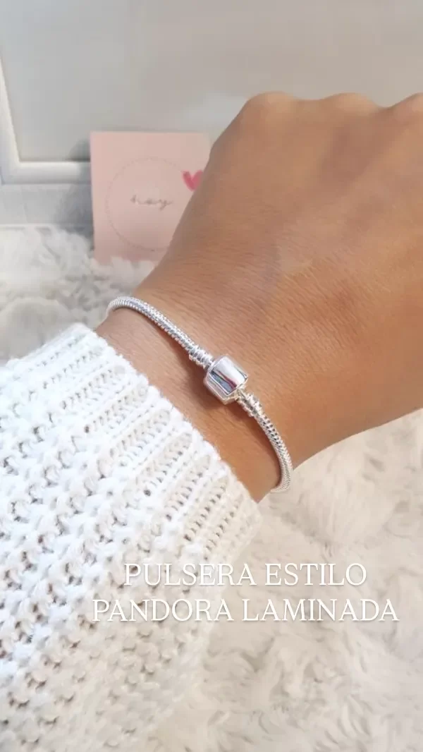 Producto - Esclava semi rígida estilo pandora laminada