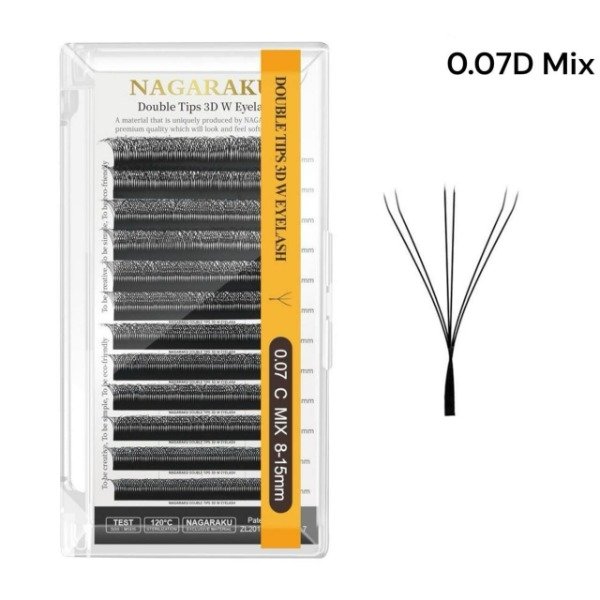 Producto - PESTAÑA NAGARAKU 3D MIX 0.07 (DOBLE 3D)