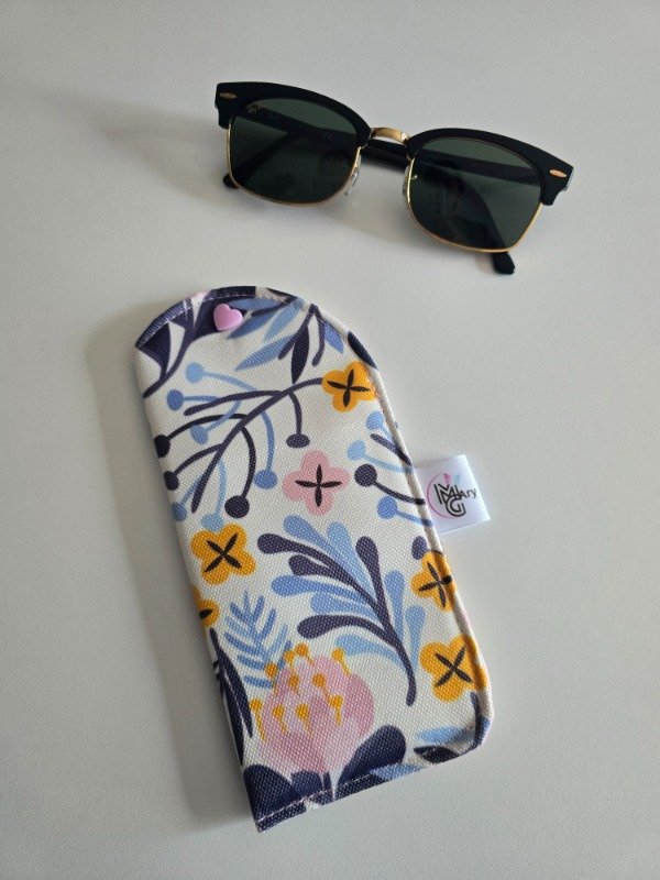 Producto - Porta Lentes Pop Flores Nude