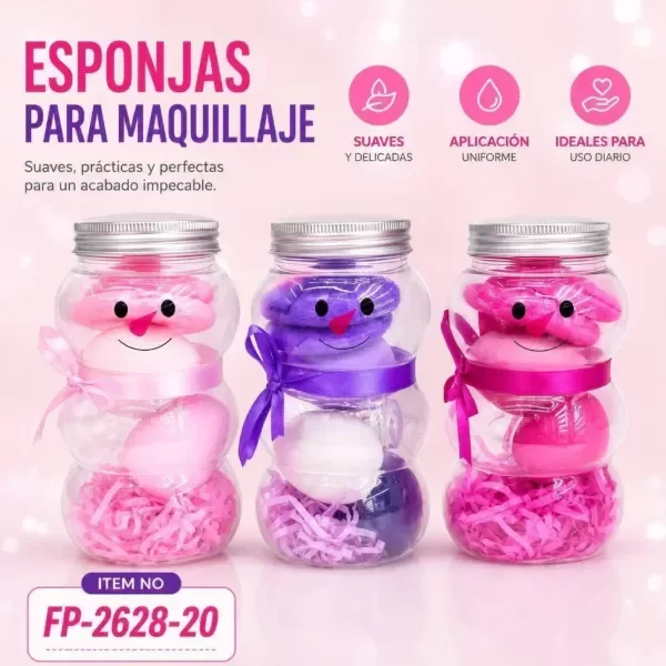 Producto - SET DE ESPONJAS EN BOTELLA 5PCS TEI