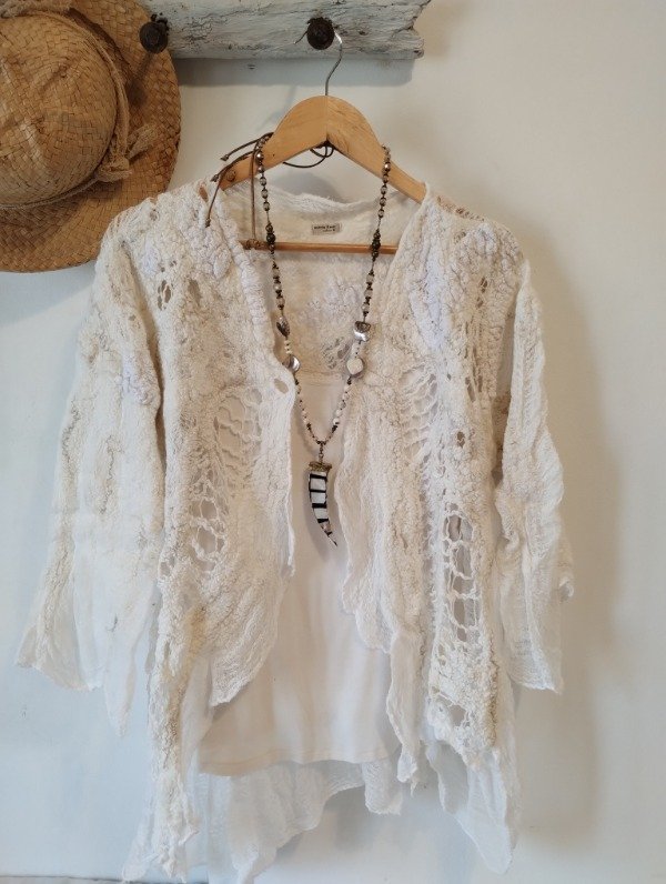 Producto - Saco liviano OFF WHITE Calado - 0