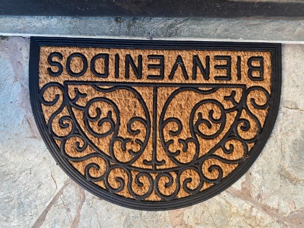 Producto - Alfombra exterior, Yute y goma 40x60cm