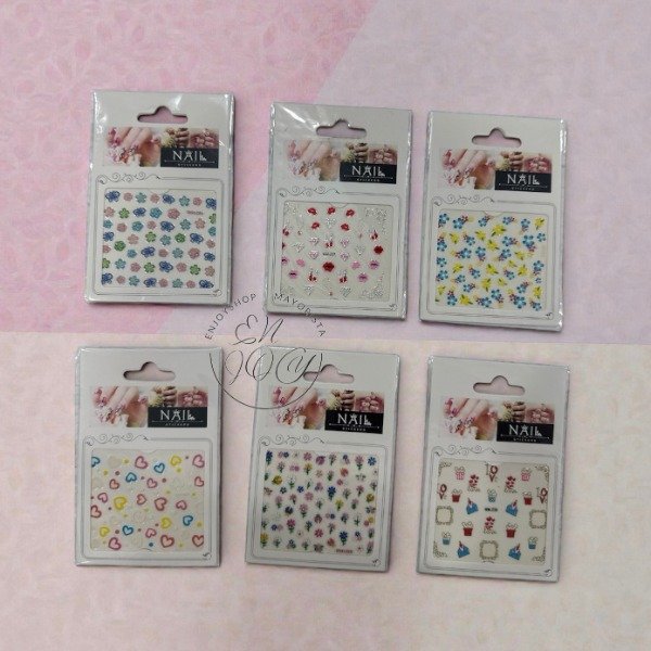 Producto - PACK X12 DECORACIÓN STICKER DE UÑAS 40061