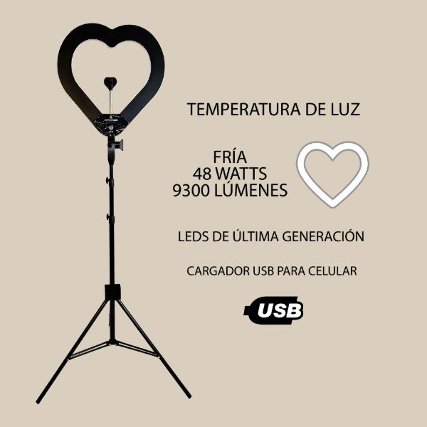 Producto - Corazón Black Edition Luz Fría