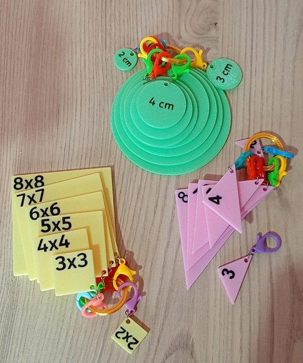 Producto - Reglas esquineras con llavero y mosquetón individual