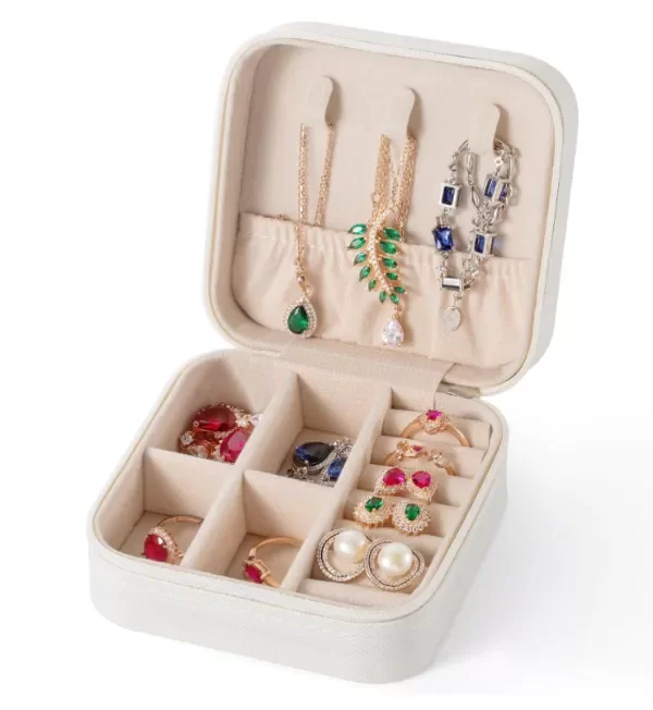 Producto - Mini Joyero Portátil Para Aros Anillo Collares - 1