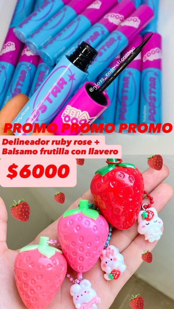 Producto - PROMO DELINEADOR RUBY ROSE + BALSAMO CON LLAVERO