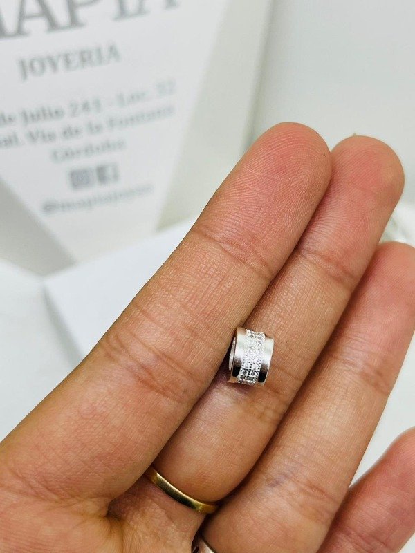 Producto - DIJE PASANTE CON CUBIC PLATA 925