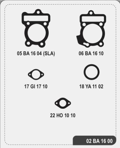 Producto - JUNTAS DE CABEZAL BAJAJ ROUSER NS 160 - ALFA
