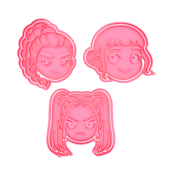 Producto - Set x 3 Cortante con Stamp Kpop Huntrix 1 -ei