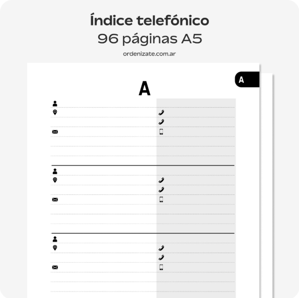 Producto - ÍNDICE TELEFÓNICO