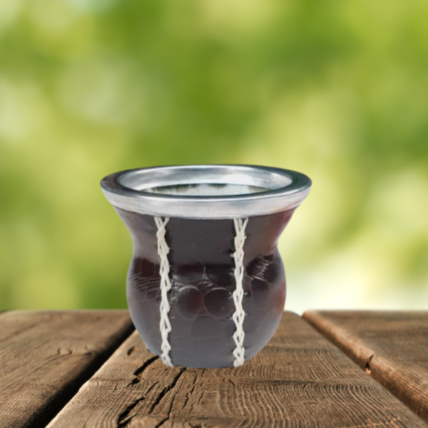 Producto - Mate de vidrio forrado crocco