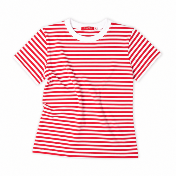 230 Remera rayada roja ( 10/9)