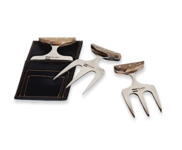 Producto - Juego de Tridentes X3 cabo madera, acero inoxidable Articulo1014