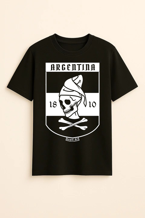 Producto - Escudo Militar Ficticio de Argentina (Negra Clásica Hombre Frontal)