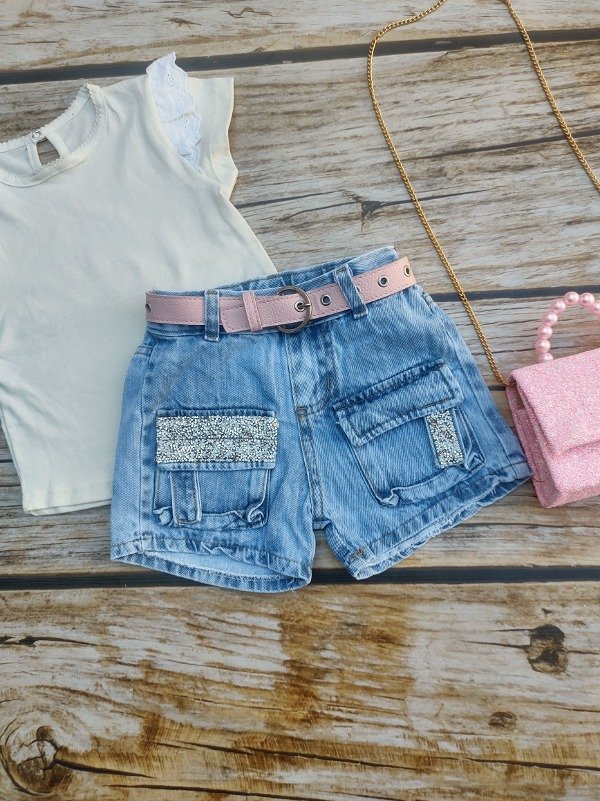 Producto - Short de Jean con Brillos