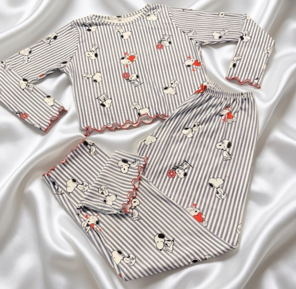 Producto - Pijama Rulette ML Snoopy Azul