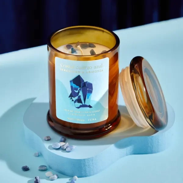 Producto - Vela Cuarzo azul - Lima y ozono