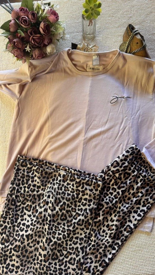 Producto - Pijama nude y print