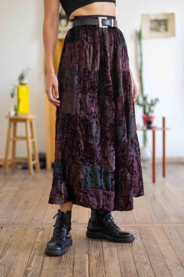 Producto - Falda Century XXI (nueva) marrón/bordó Talle: varios -