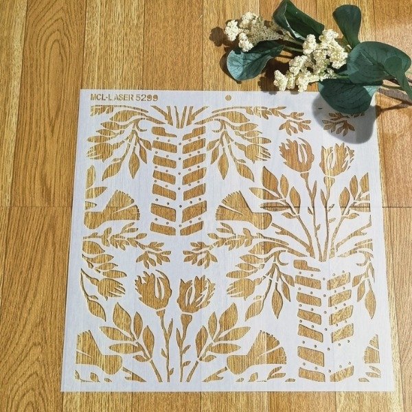 Producto - St 5299  de 25x25cm Stencil Fondo