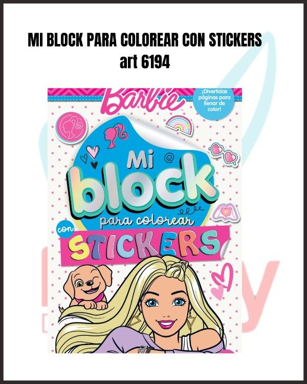 Producto - MI BLOCK PARA COLOREAR CON STICKERS 6194