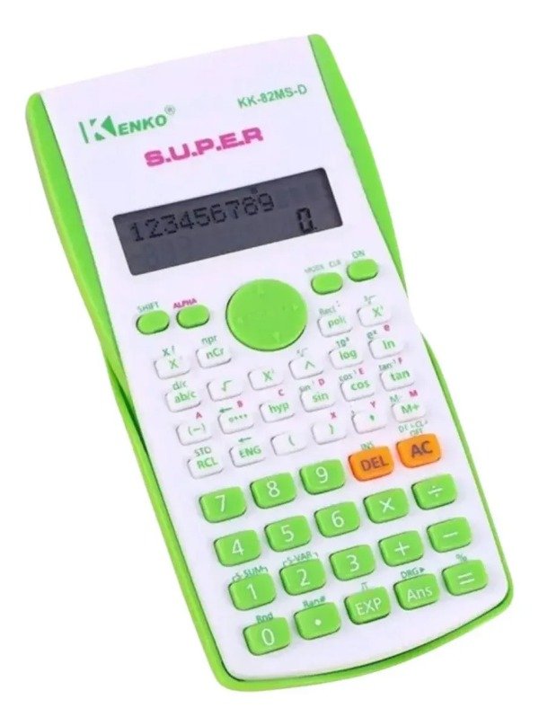 Producto - Calculadora Científica KENKO 10+2 Digitos kk 82ms VERDE - 2