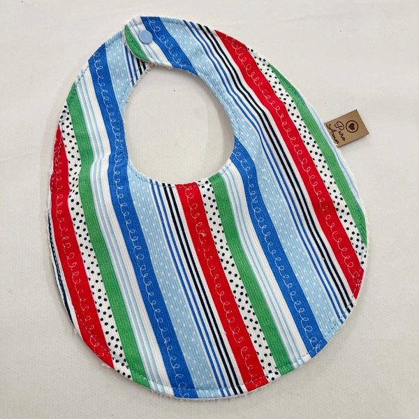 Producto - Babero impermeable rayas coloridas