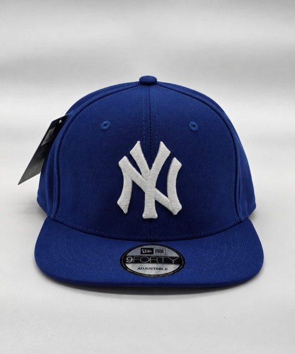 Producto - Gorra plana cerrada ny azul francia  flex