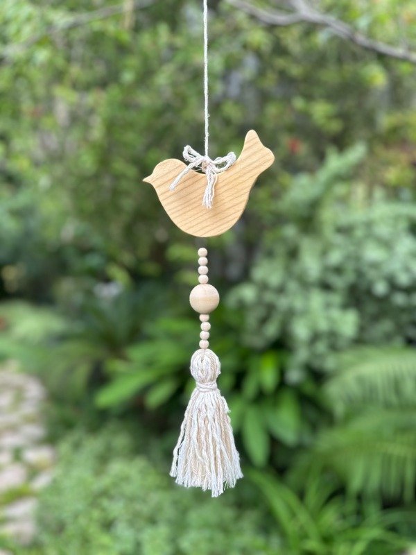 Producto - Colgantes de pajarito con borlas grandes