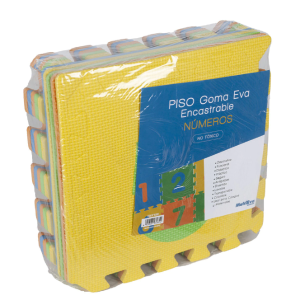 Producto - Multieva Piso de goma Numeros 10 piezas
