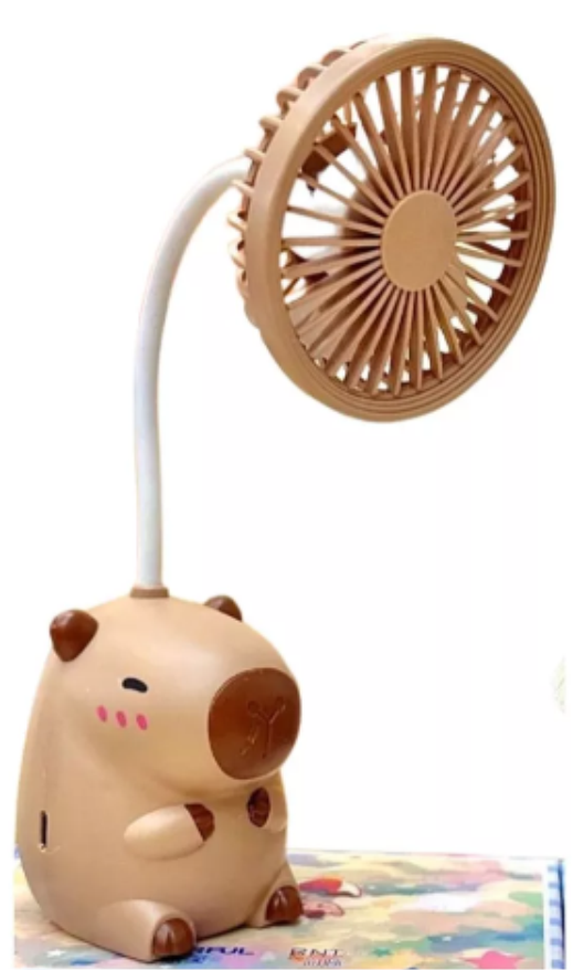 Producto - Ventilador Portátil Escritorio Capibara Carpincho Saca Punta