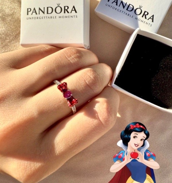 Producto - Anillo Pandora Blancanieves-Acero regulable