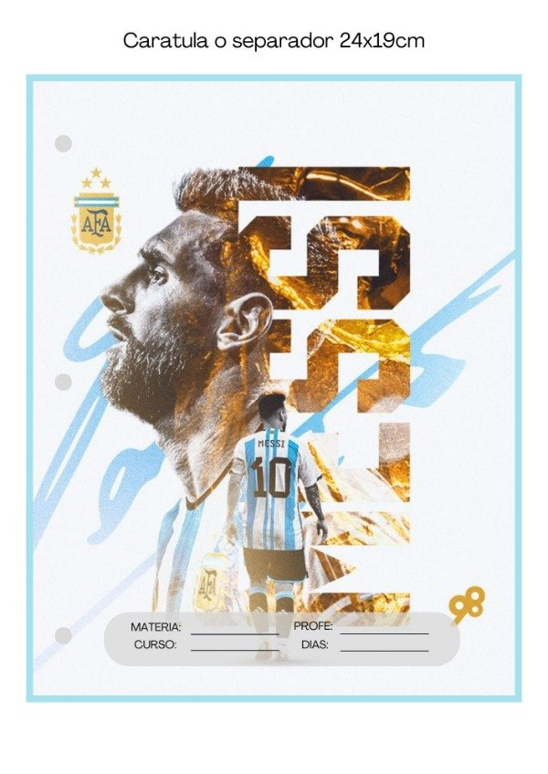 Producto - CARATULAS/SEPARADORES - N3 - (Arg-Messi)