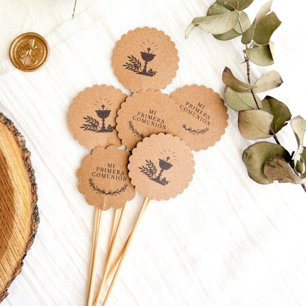 Producto - Toppers Comunión Kraft x 6