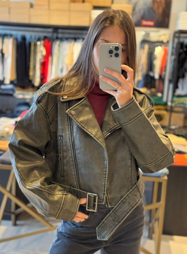 Producto - Campera cuero desgastado